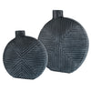 17114 Uttermost Viewpoint Aged Black Vases, Set/2 | Main Image