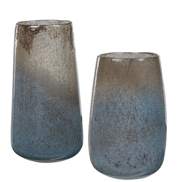Taupe to Light Blue Ombre