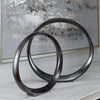 17913 Uttermost Orbits Black Ring Sculptures, S/2 | Lifestyle Image