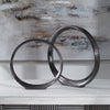 17913 Uttermost Orbits Black Ring Sculptures, S/2 | Lifestyle Image