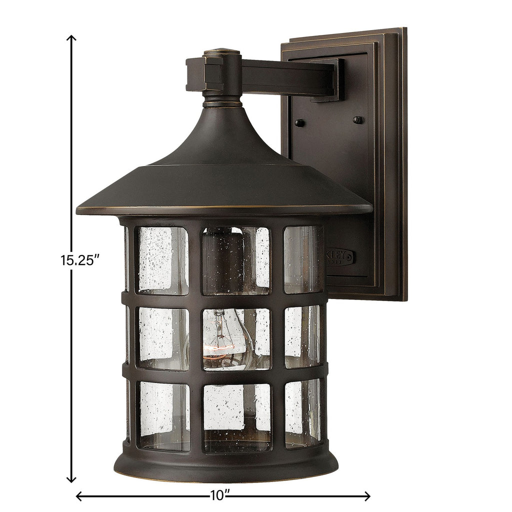 1805OZ Freeport Coastal Elements 1 Light Outdoor Wall Mount|Dimensions Image