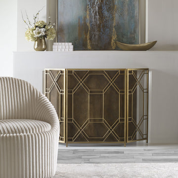 Forged Iron with Gold Leaf