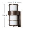 1905MT Saturn 1 Light Outdoor Wall Mount|Dimensions Image