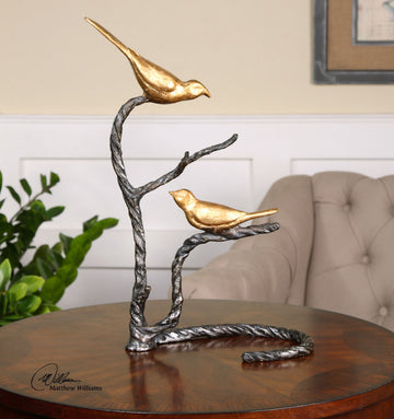 Wrought Iron with Metallic Gold
