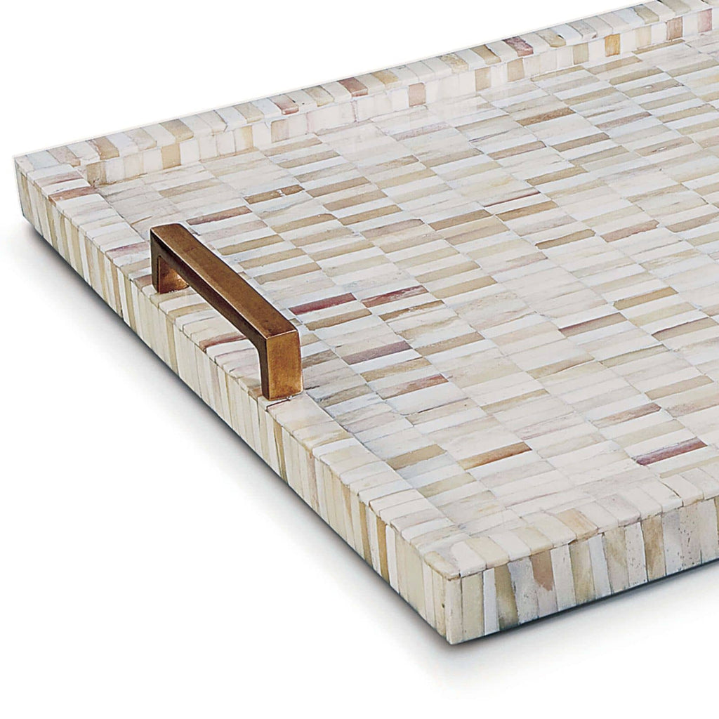 20-1039 Multi-Tone Bone and Brass Tray | Alternate Image