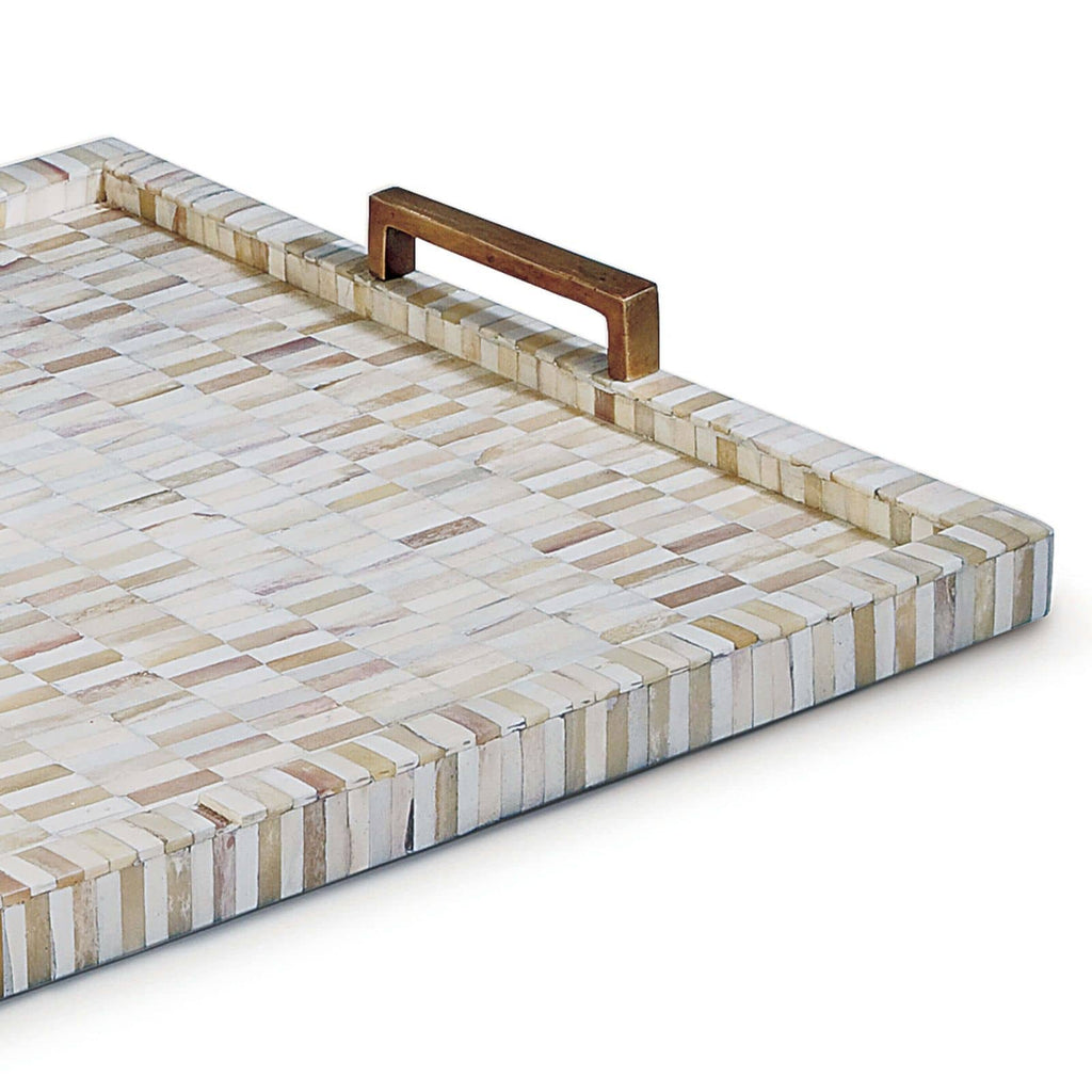 20-1039 Multi-Tone Bone and Brass Tray | Alternate Image