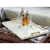 20-1039 Multi-Tone Bone and Brass Tray | Lifestyle Image