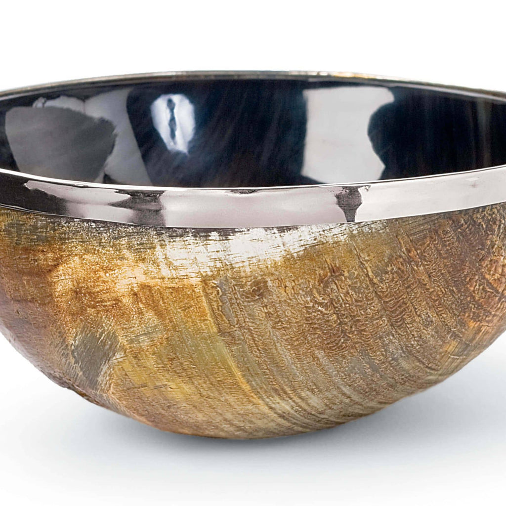 20-1049 Polished Horn And Brass Bowl | Alternate Image