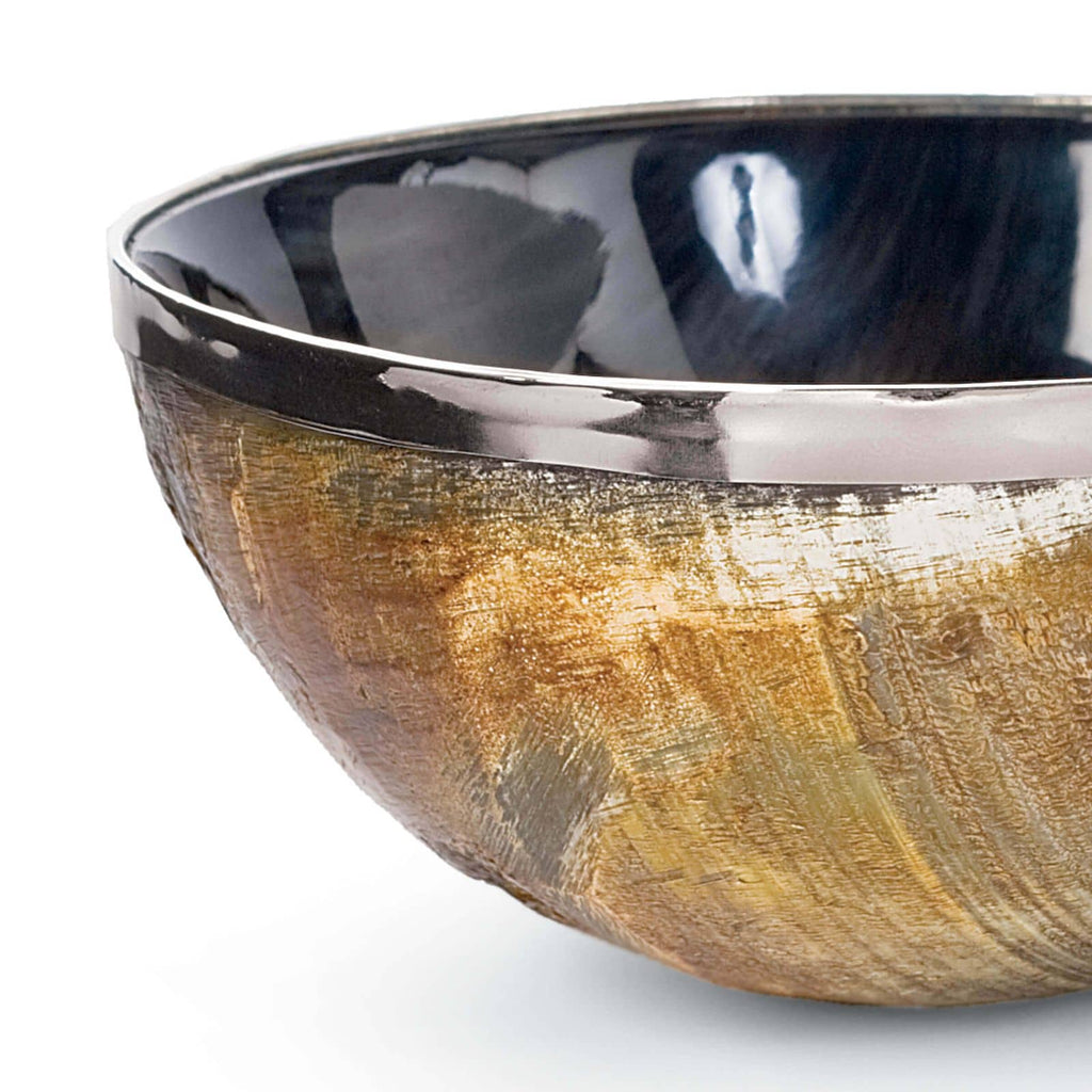 20-1049 Polished Horn And Brass Bowl | Alternate Image