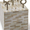 20-1099 Tic Tac Toe Block (Multi-Tone Bone) | Alternate Image