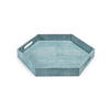 20-1145TQ Shagreen Hex Tray | Main Image