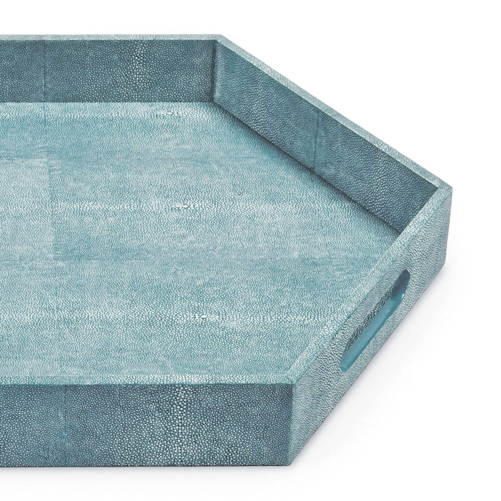 20-1145TQ Shagreen Hex Tray | Alternate Image