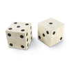 20-1413 Oversized Bone Gaming Dice Pair | Main Image