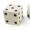 20-1413 Oversized Bone Gaming Dice Pair | Alternate Image