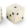20-1413 Oversized Bone Gaming Dice Pair | Alternate Image