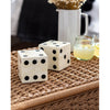 20-1413 Oversized Bone Gaming Dice Pair | Lifestyle Image