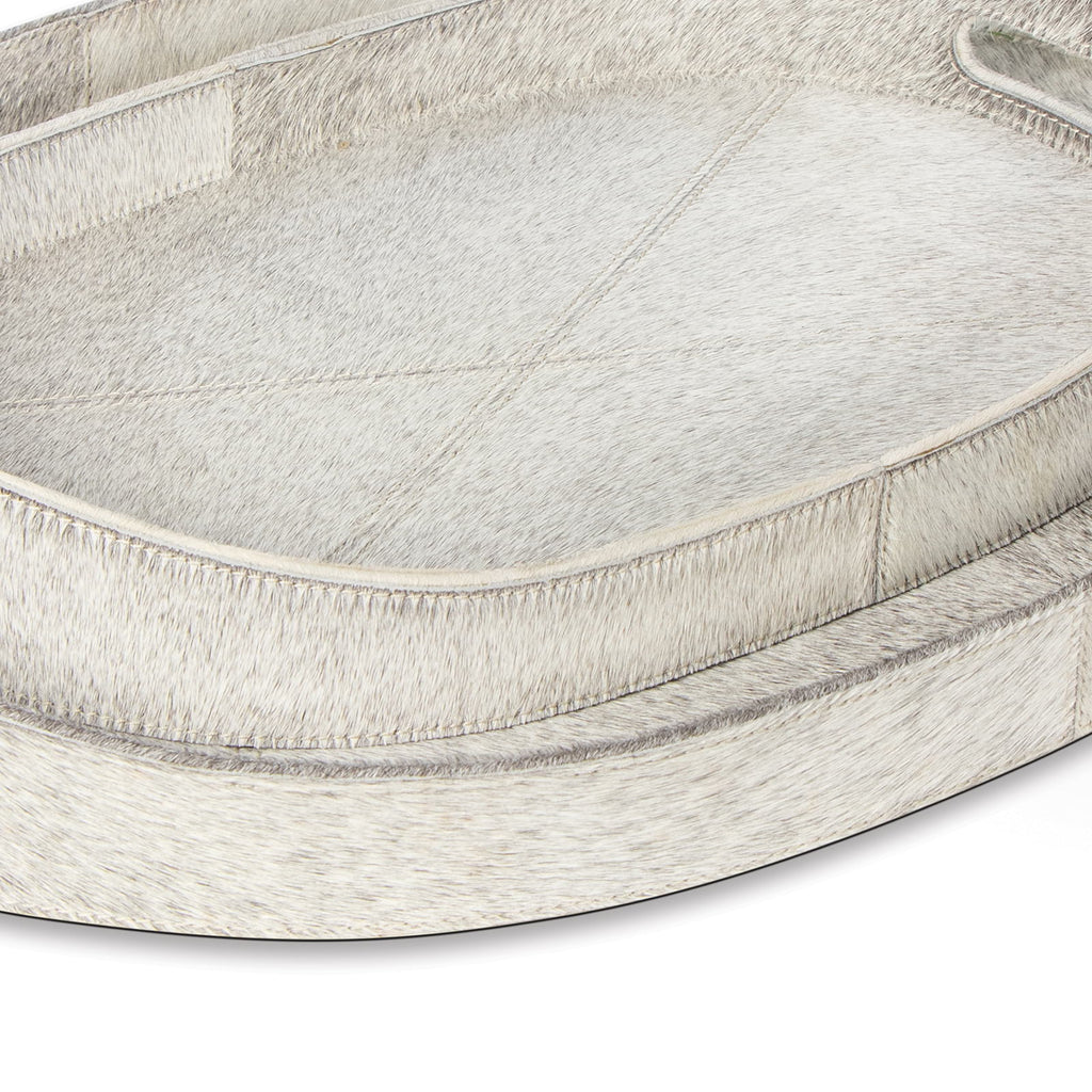 20-1463GRY Andres Hair on Hide Tray Set | Alternate Image