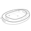 20-1463GRY Andres Hair on Hide Tray Set | Dimensions Image