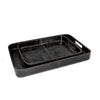 20-1504BLK Derby Rectangle Leather Tray Set | Main Image