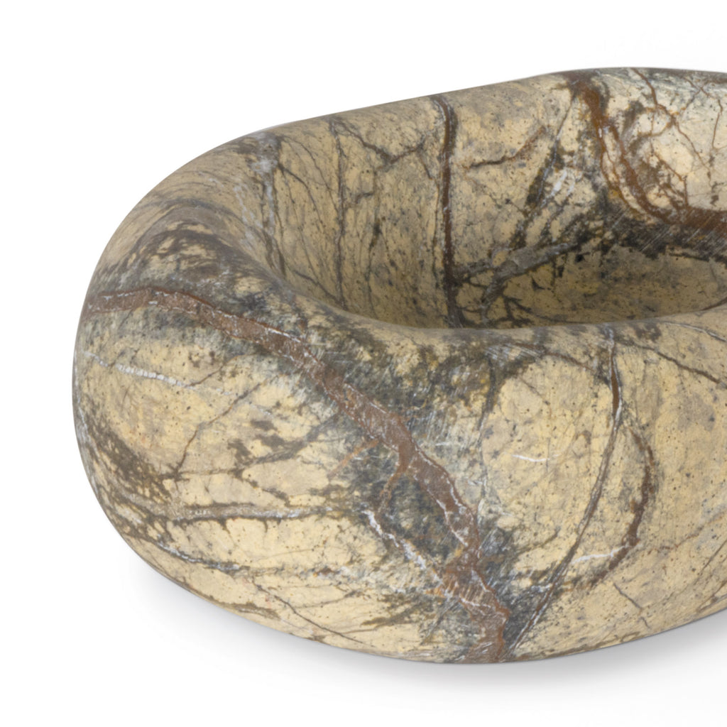 20-1583BRN Lagoon Marble Bowl | Alternate Image