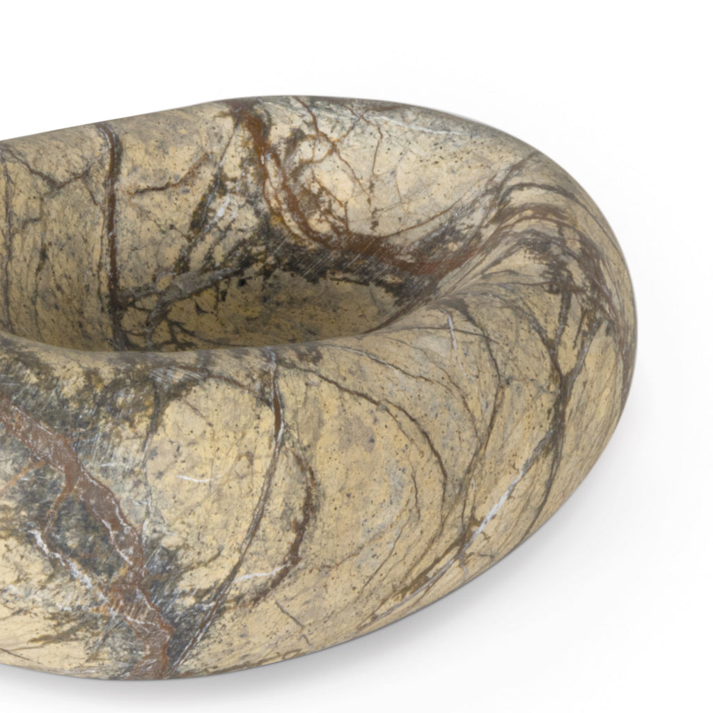 20-1583BRN Lagoon Marble Bowl | Alternate Image