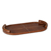 20-1609TAN Forte Leather Tray Oval | Main Image