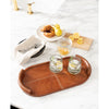 20-1609TAN Forte Leather Tray Oval | Lifestyle Image