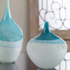 Teal Green Glass Vases - Contemporary Decor- Alternate Image