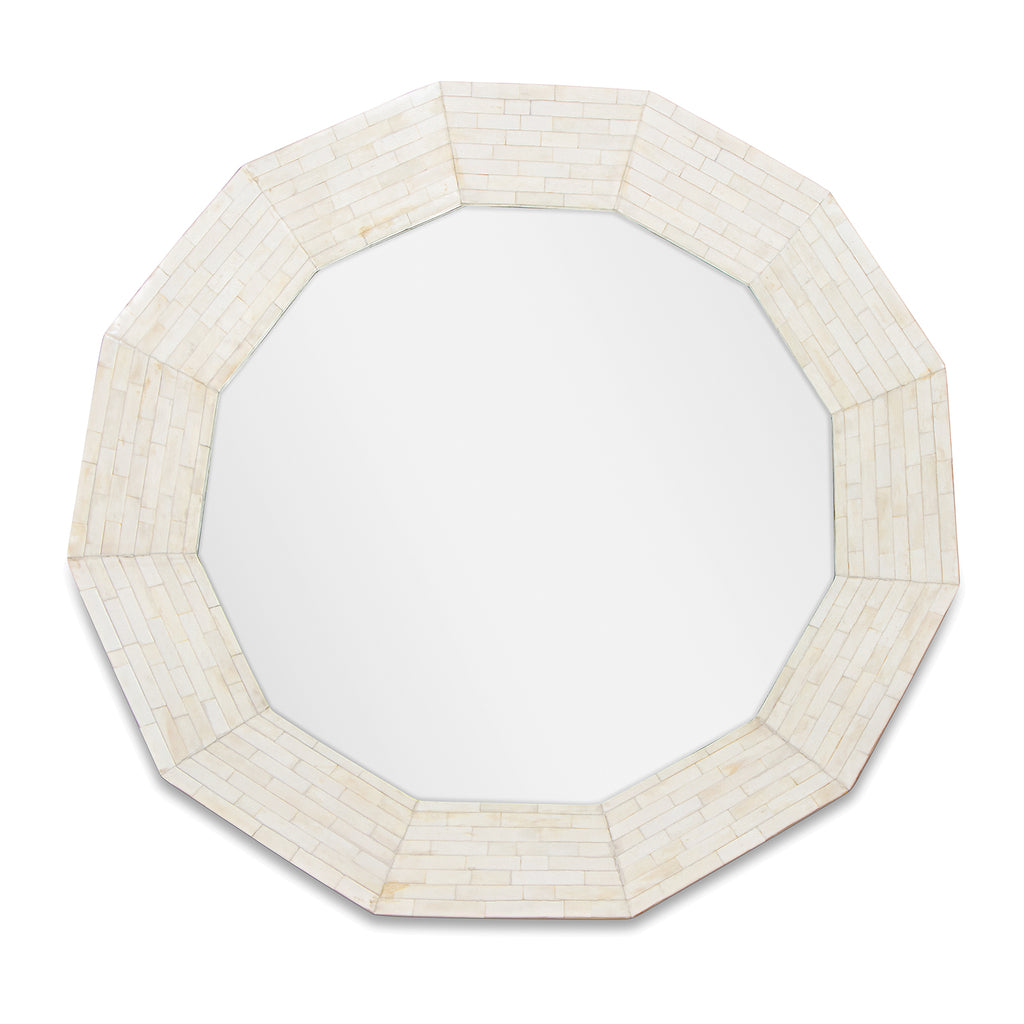 21-1121NAT Ares Bone Mirror | Main Image