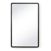 21-1147BLK Knox Leather Rectangle Mirror | Main Image