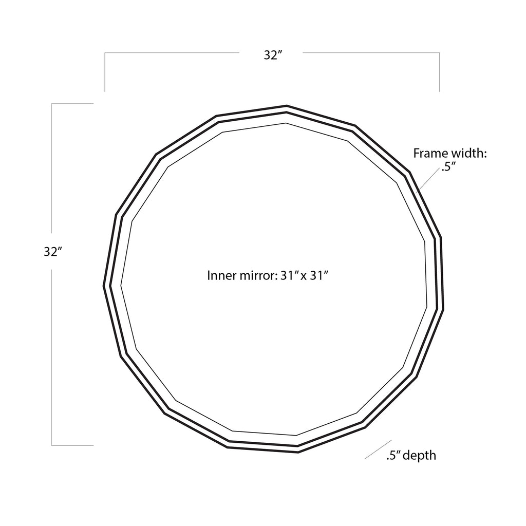 21-1153 Tarquin Mirror Small | Dimensions Image