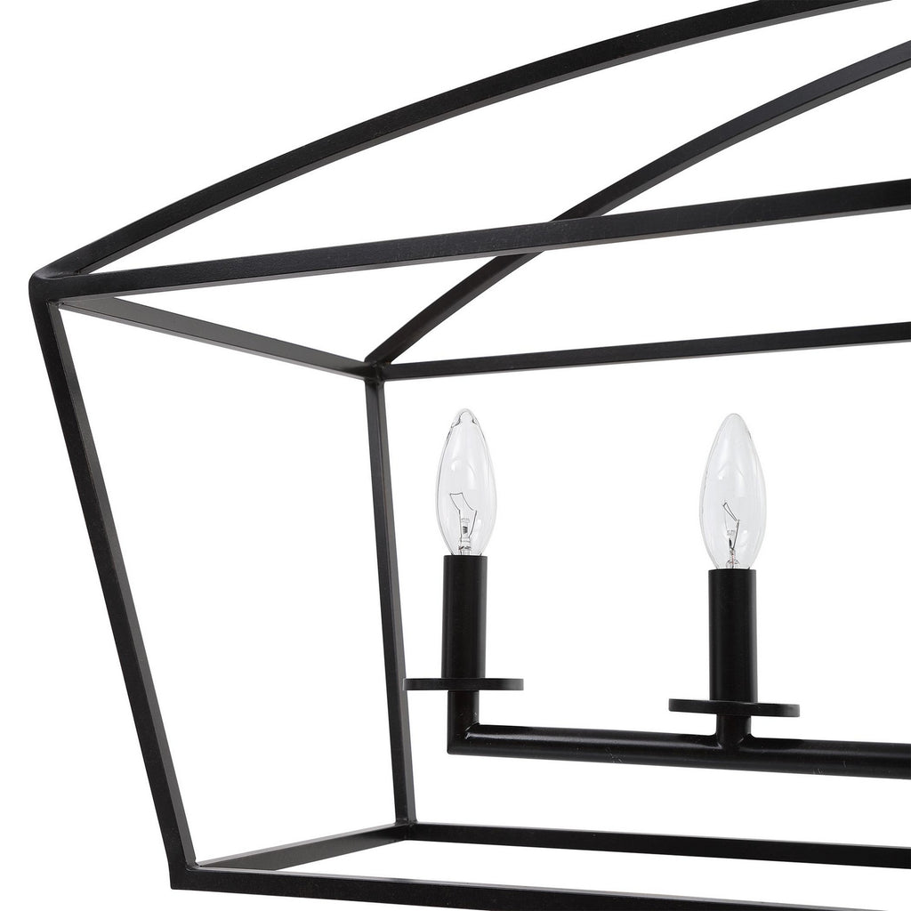 21348 Clayton 6 Light Linear Chandelier | Alternate Image