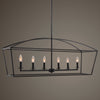 21348 Clayton 6 Light Linear Chandelier | Lifestyle Image