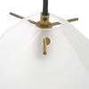 Matte Antique Brass Midcentury Pendant Light - Vintage Luxe Elegance- Alternate Image