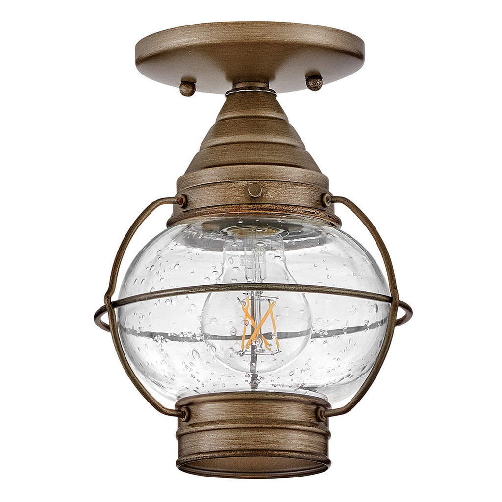 2203DZ Cape Cod 1 Light Rustic Outdoor Flush Mount | Alternate Image