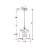 2240-PN Libby Langdon for Crystorama Sylvan 1 Light Mini Pendant | Dimensions Image