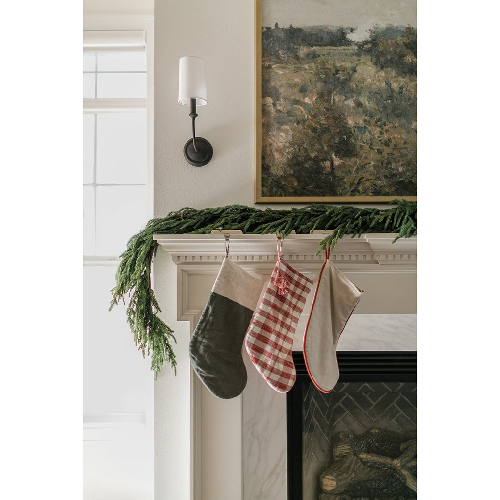 Crystorama Sylvan 4.75'' Sconce in Black Forged - Lifestyle View