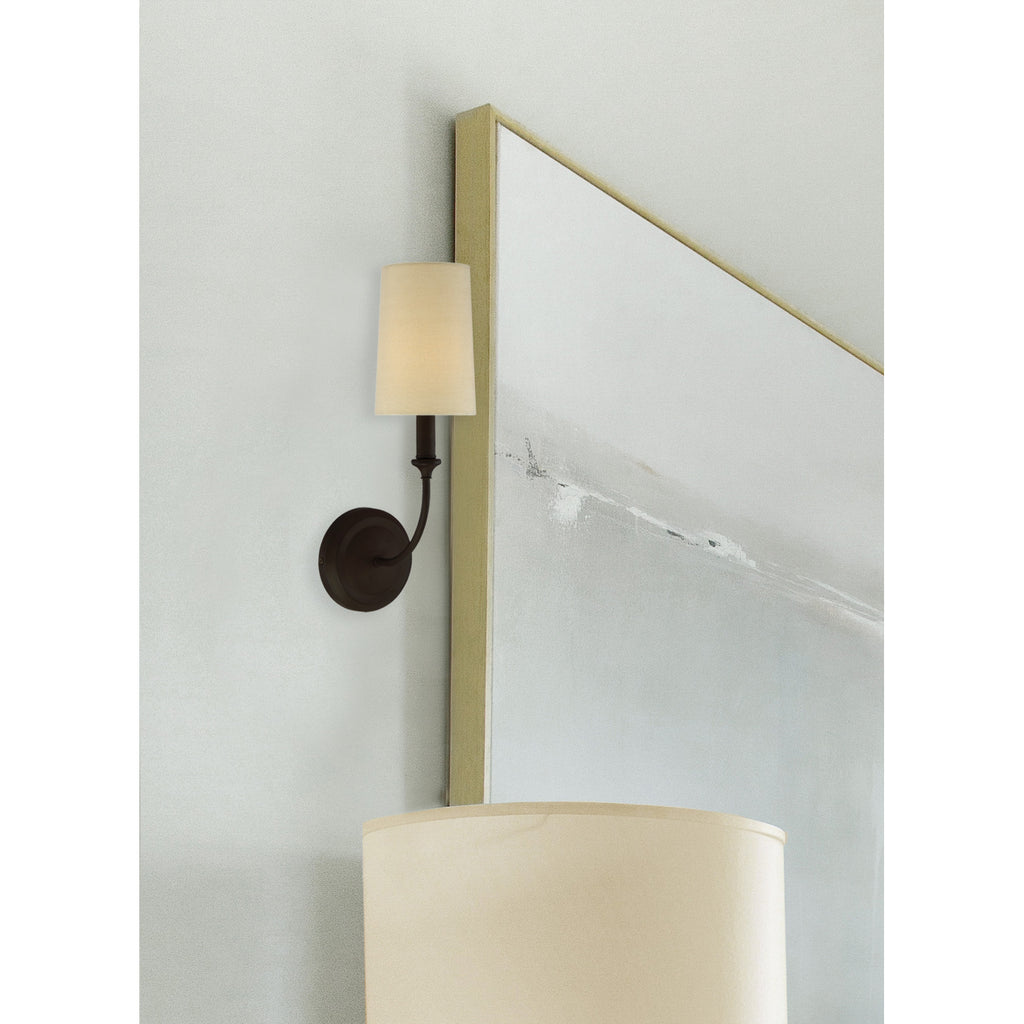 Crystorama Sylvan 4.75'' Sconce in Dark Bronze - Lifestyle View