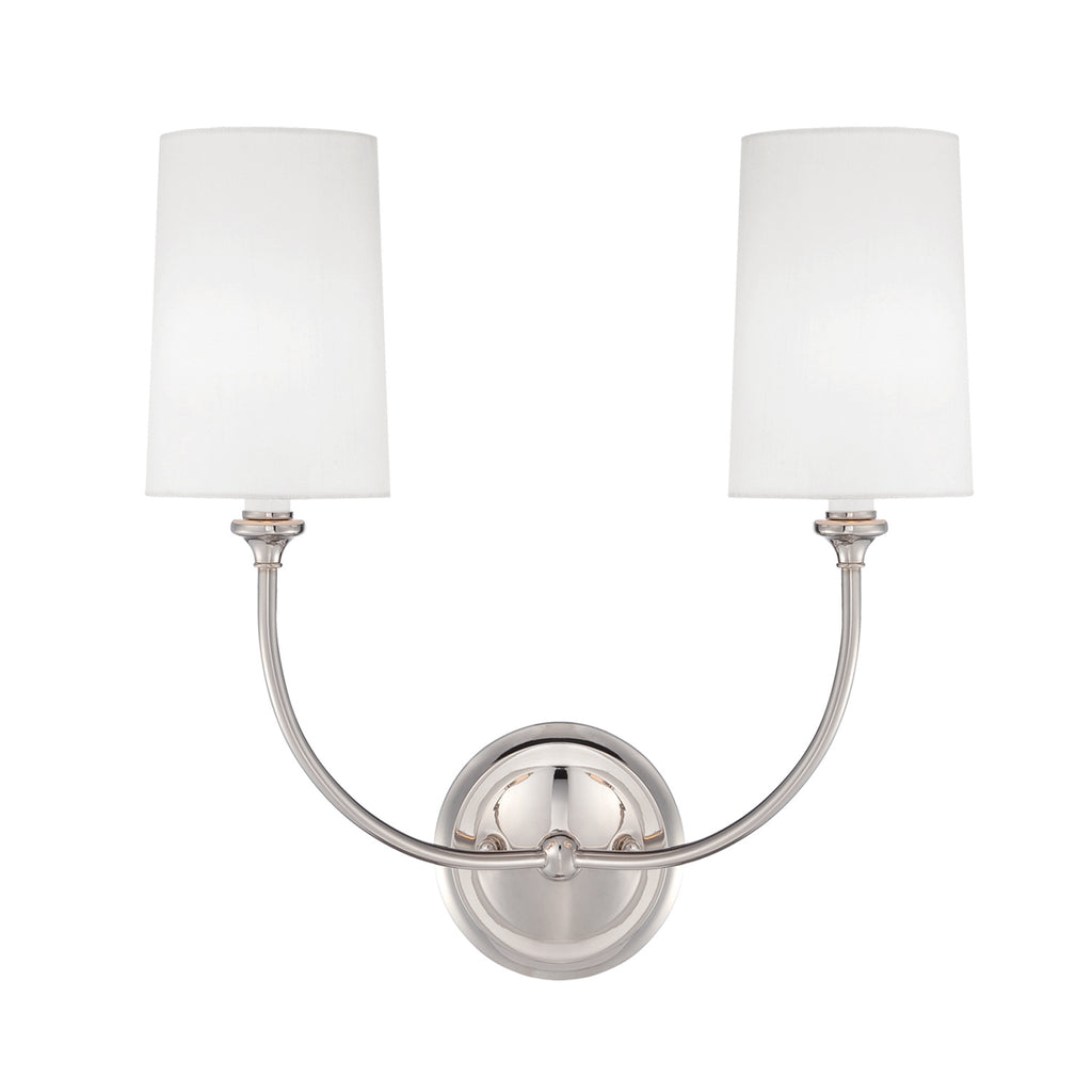 2242-PN Libby Langdon for Crystorama Sylvan 2 Light Sconce | Alternate Image