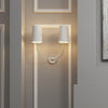 2242-PN Libby Langdon for Crystorama Sylvan 2 Light Sconce | Lifestyle Image