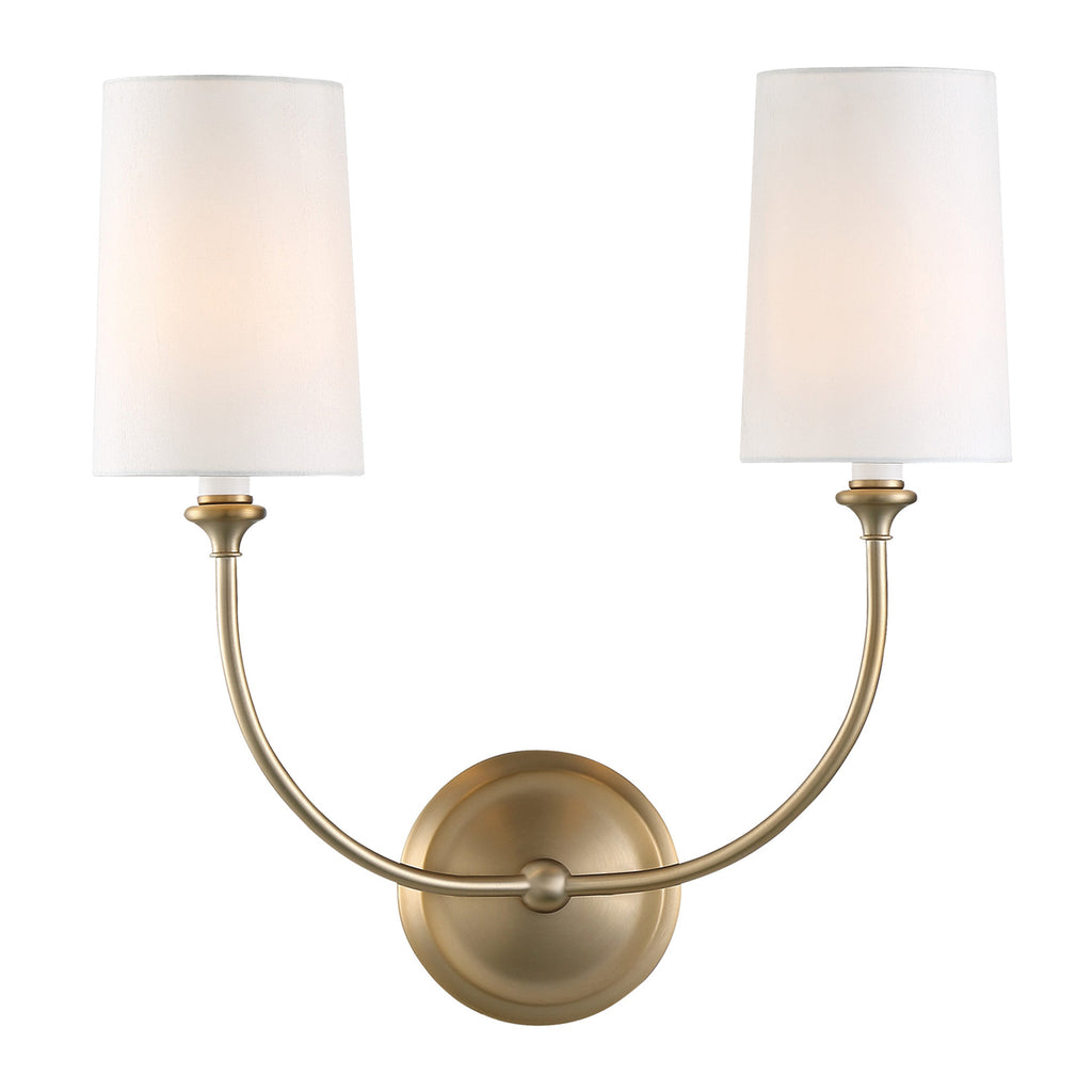 2242-VG Libby Langdon for Crystorama Sylvan 2 Light Sconce | Main Image