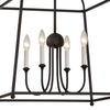 2244-BF_NOSHADE Libby Langdon Sylvan 4 Light Lantern Chandelier | Alternate Image