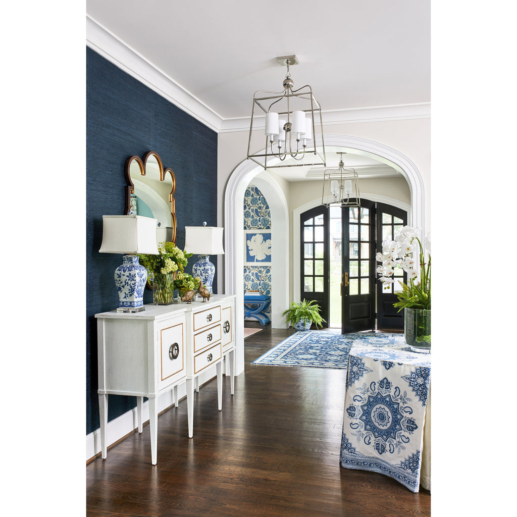 Crystorama Sylvan 21.5'' Chandelier in Polished Nickel - Lifestyle View