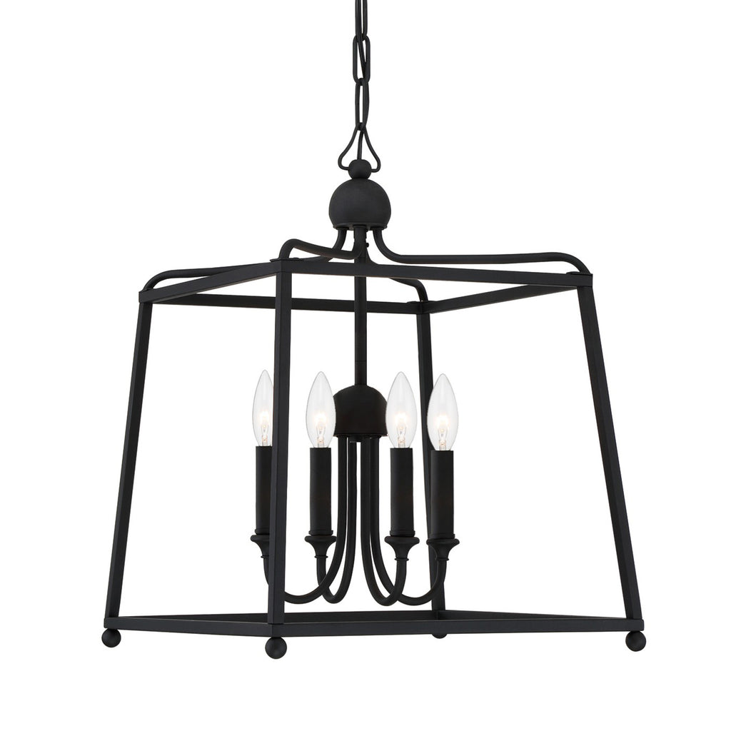 2245-BF_NOSHADE Libby Langdon Sylvan 4 Light Lantern Chandelier | Alternate Image