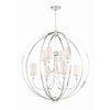 Crystorama Sylvan 40'' Chandelier in Polished Nickel - Additional View