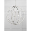 Crystorama Sylvan 40'' Chandelier in Polished Nickel - Lifestyle View