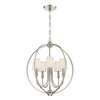 2247-PN Libby Langdon Sylvan 5 Light Chandelier | Main Image