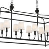 2249-BF Libby Langdon Sylvan 8 Light Linear Chandelier | Alternate Image