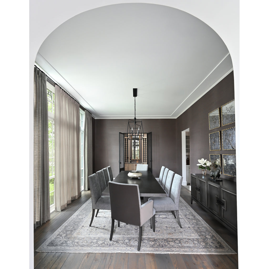 Crystorama Sylvan 42'' Linear Chandelier in Black Forged - Lifestyle View