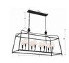 2249-BF Libby Langdon Sylvan 8 Light Linear Chandelier | Dimensions Image